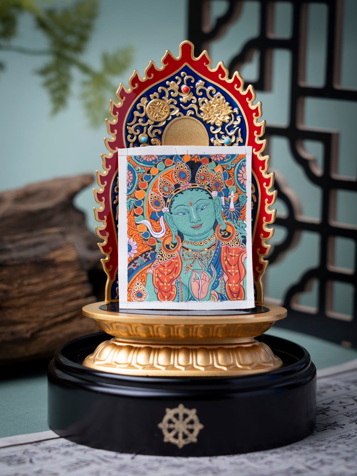 【度母唐卡合集】 大师手绘开光绿度母唐卡 藏传佛教观音化身佛像 镇宅祈福