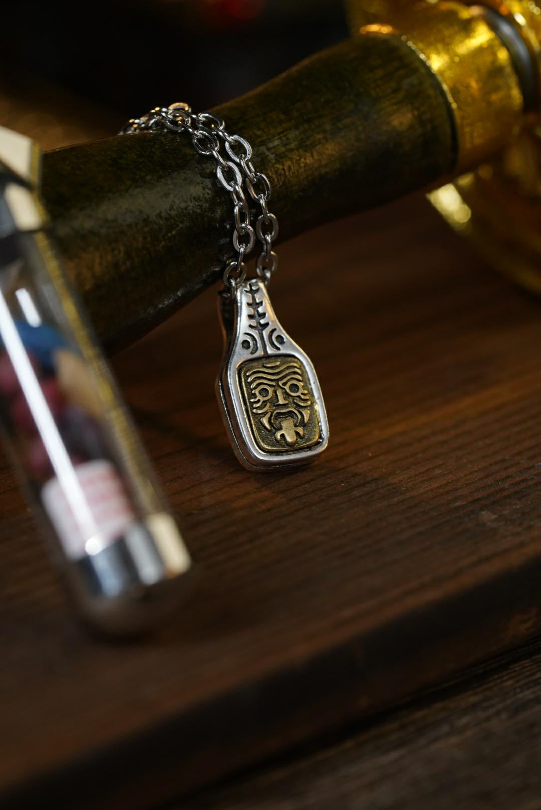 【梵运祈福】钛钢扎基拉姆珍贵符管项链 大师开光祈福 日常百搭保平安 男女同款