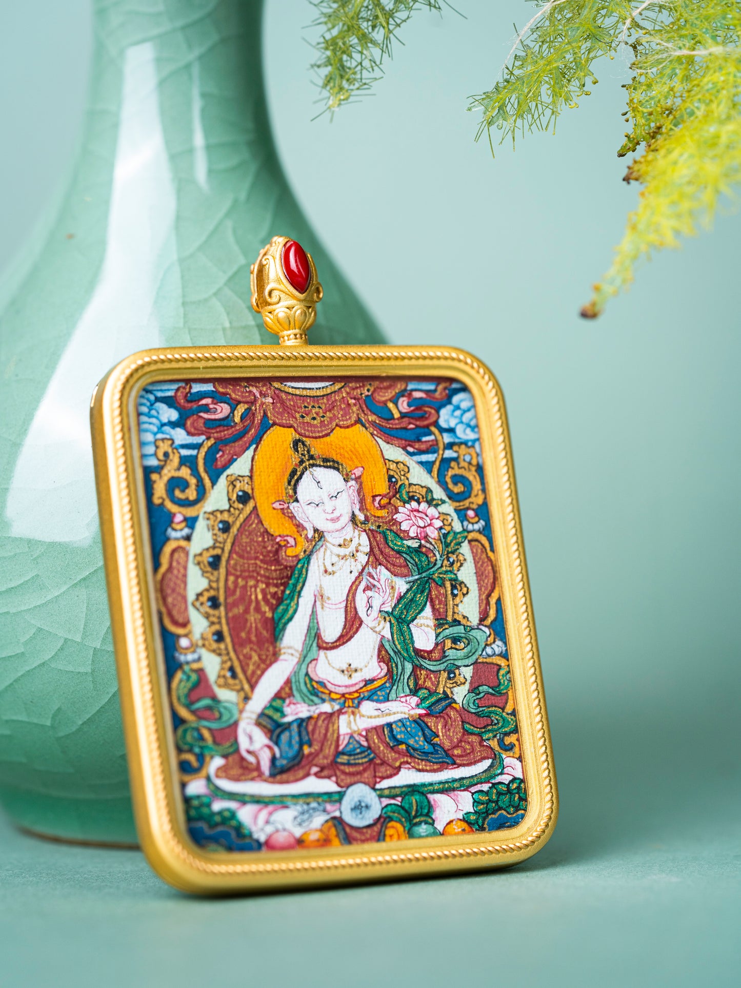 【度母唐卡合集】 大师手绘开光绿度母唐卡 藏传佛教观音化身佛像 镇宅祈福