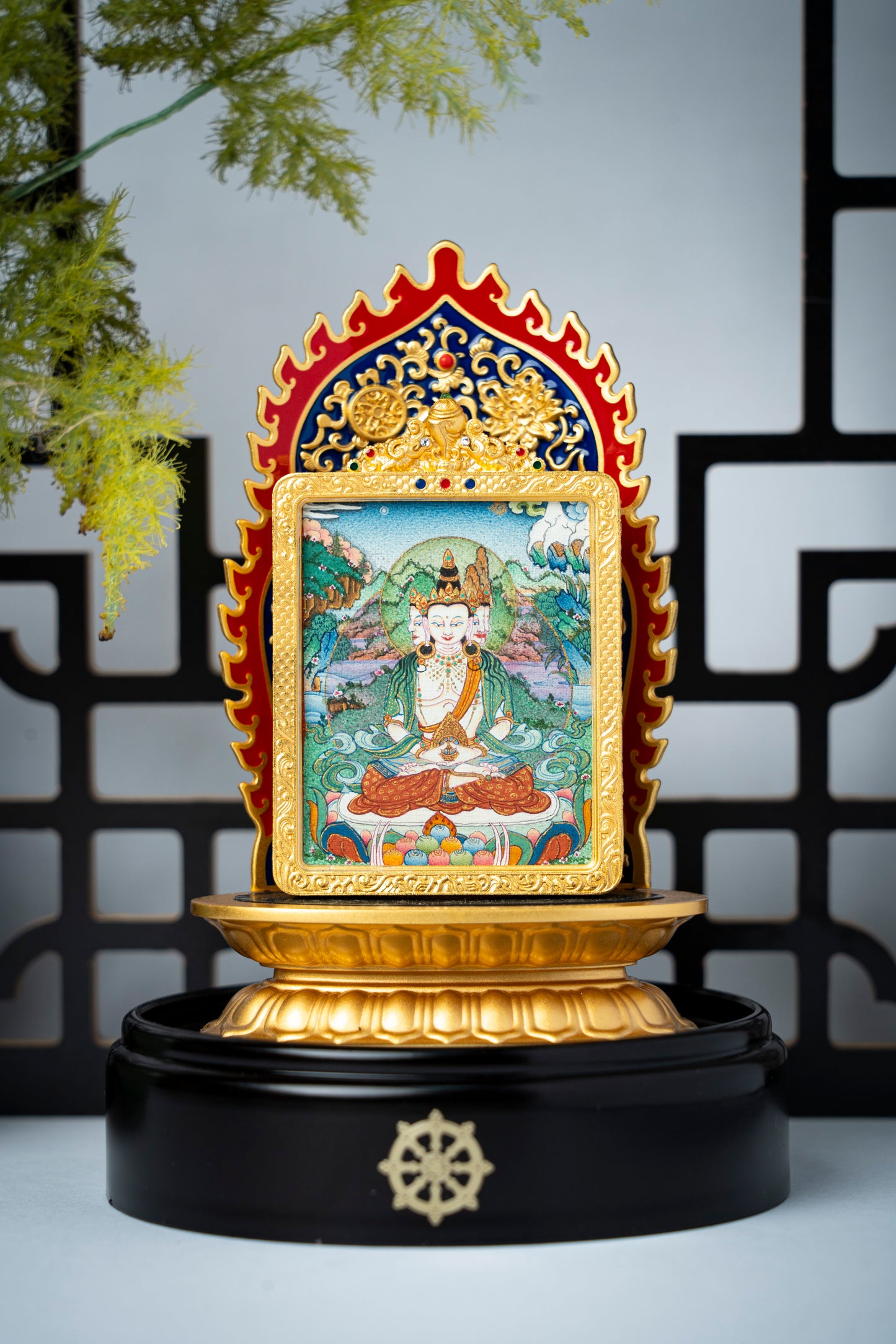 【大日如来唐卡合集】大师手绘开光 大日如来双面唐卡 正面如来法相背面摩尼宝珠 镇宅纳福供奉摆件