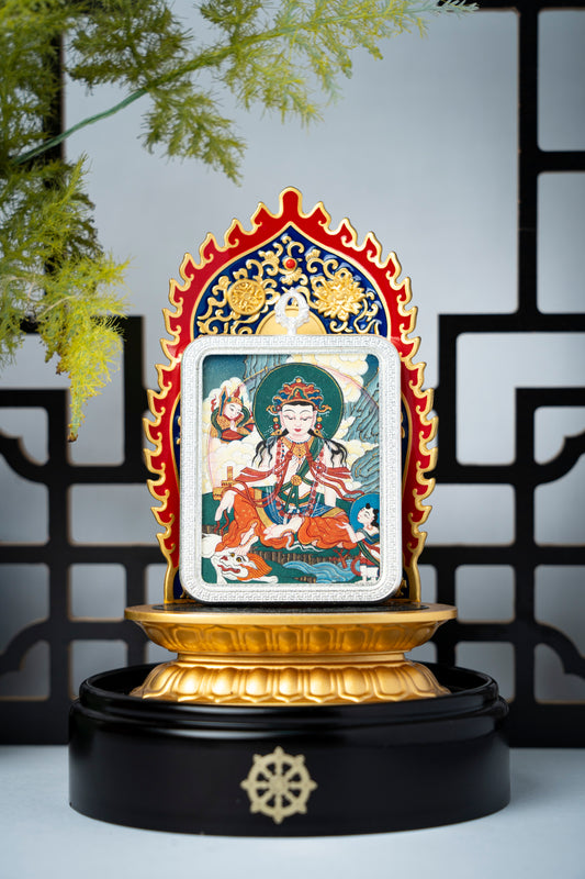 【观自在·澄明之境】水月观音唐卡护佑吊坠 汉传圣像 大师手绘开光